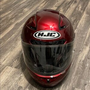 HJC Red Motorcycle Helmet